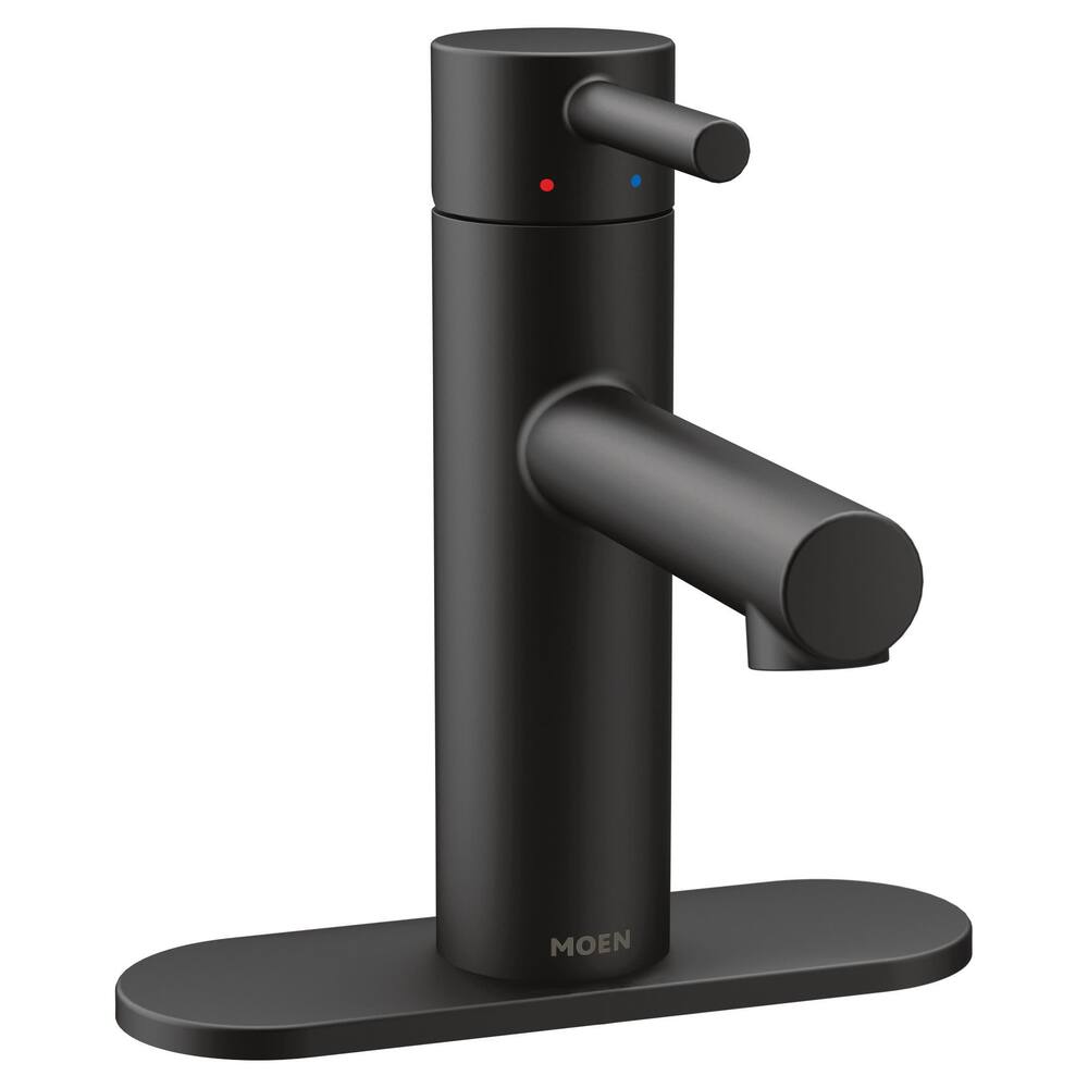 Moen® Align Single Handle Single Hole Bathroom Sink Faucet, Matte Black