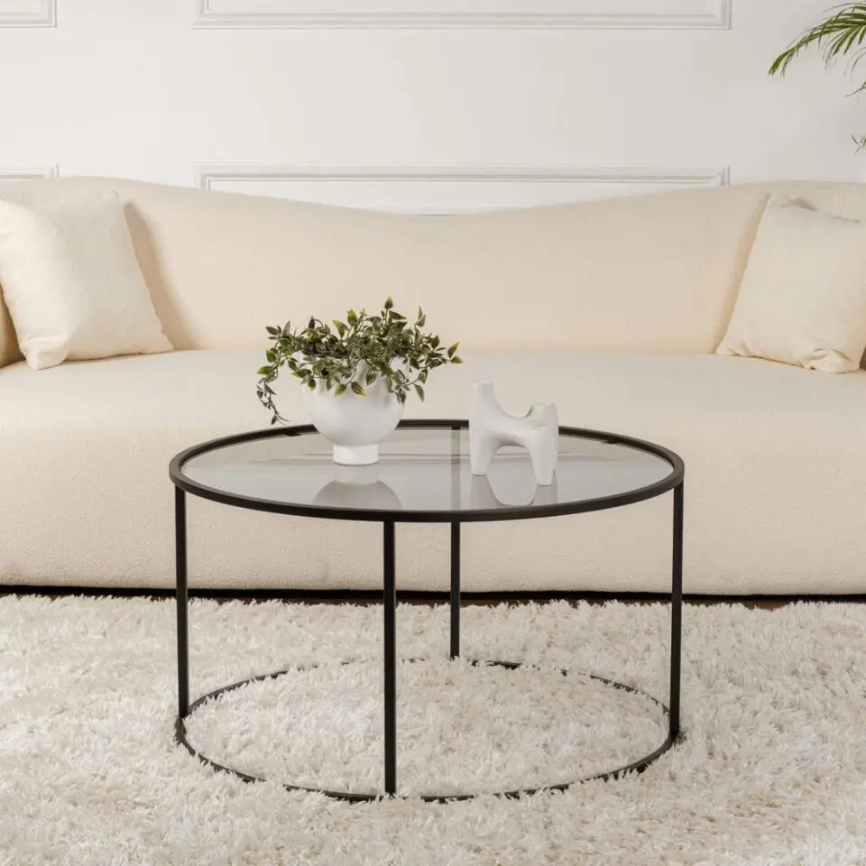 AURUM Ronde salontafel Goudkleurig - 80x80x43 cm