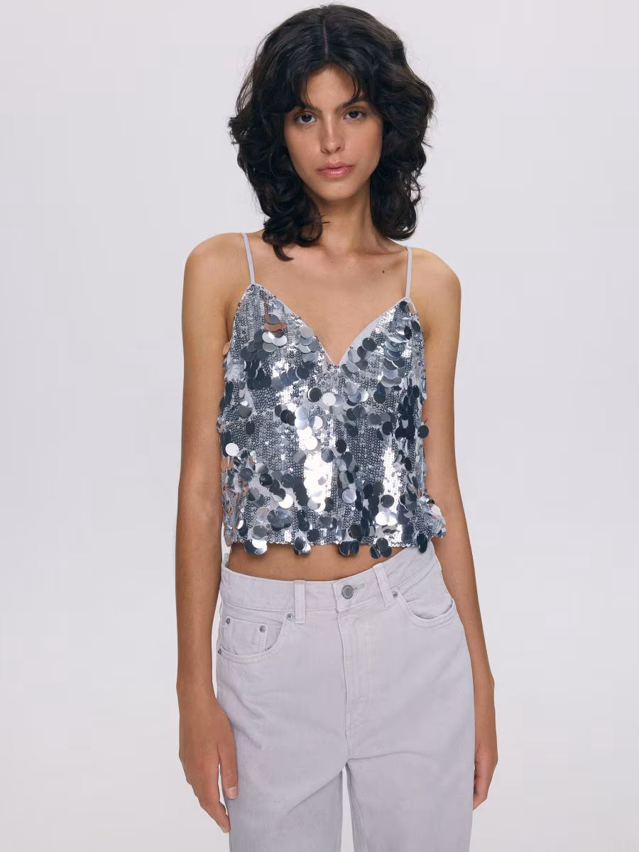 Sequin Cami Top