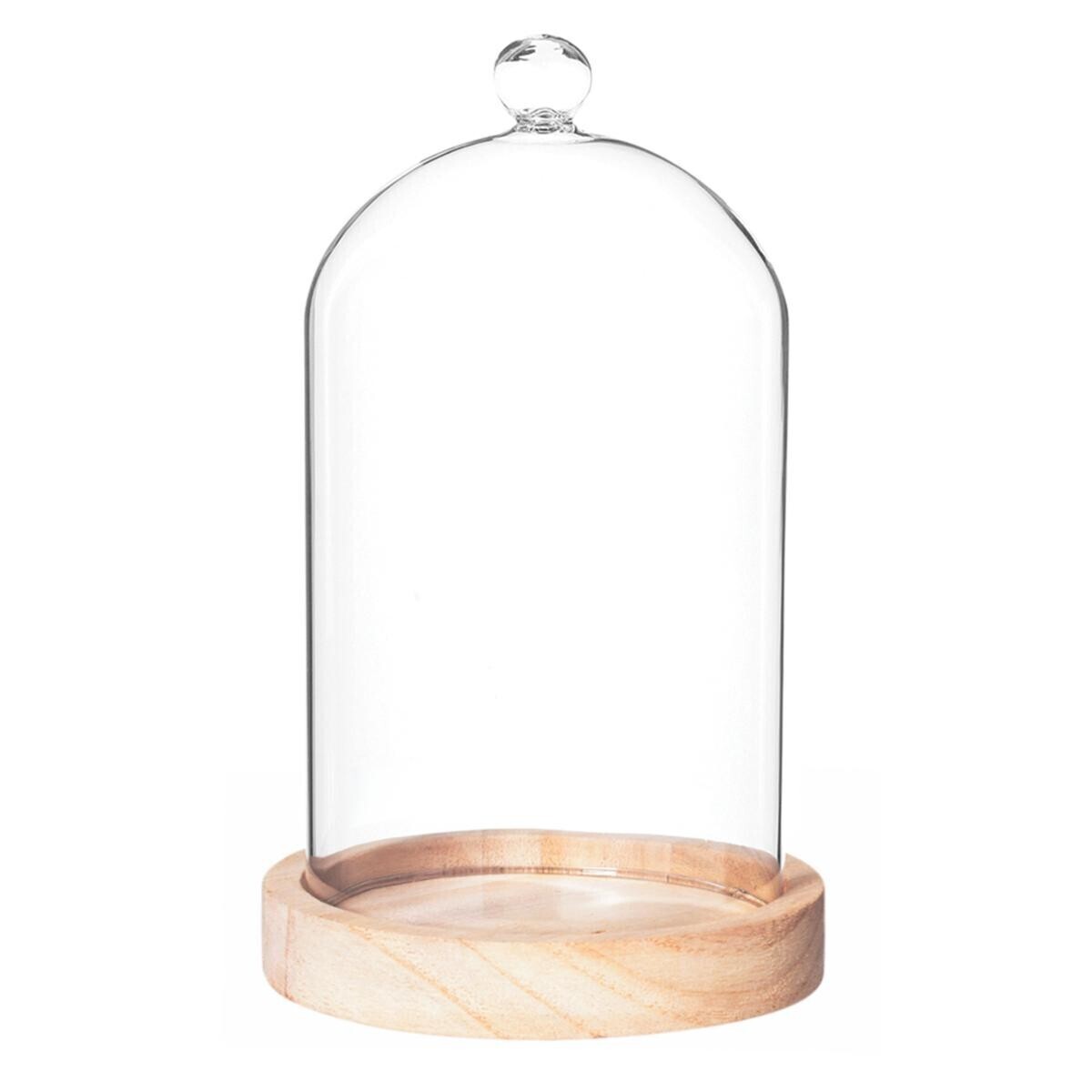 Bell, glass H.19 cm