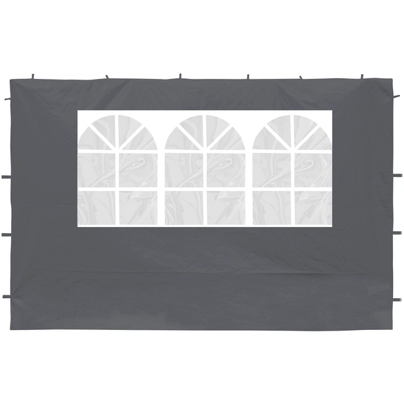Seitenteile, Breite: 290 cm, Polyester, grau