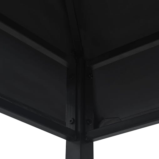NNEVL BBQ Gazebo 240x150x255 cm Anthracite Steel