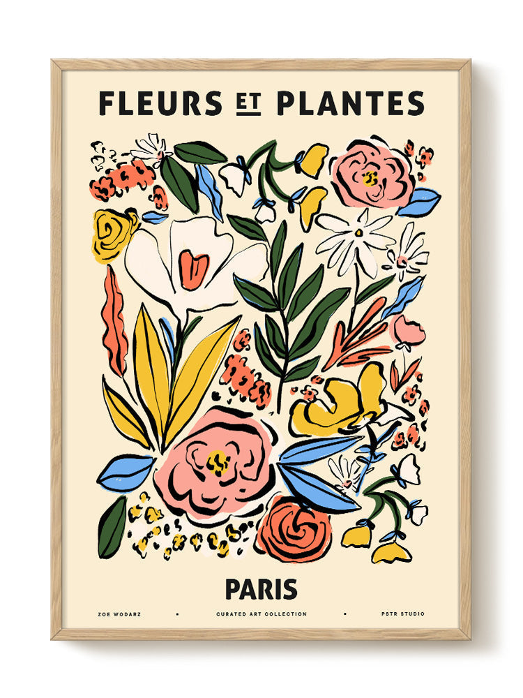Zoe - Fleurs et Plantes - Paris - PSTR studio Kunst Poster