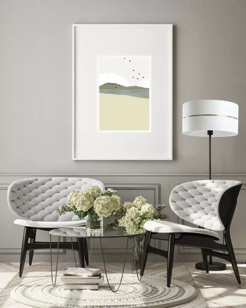 Lampa stojąca SIMPLY GLAMOUR biała