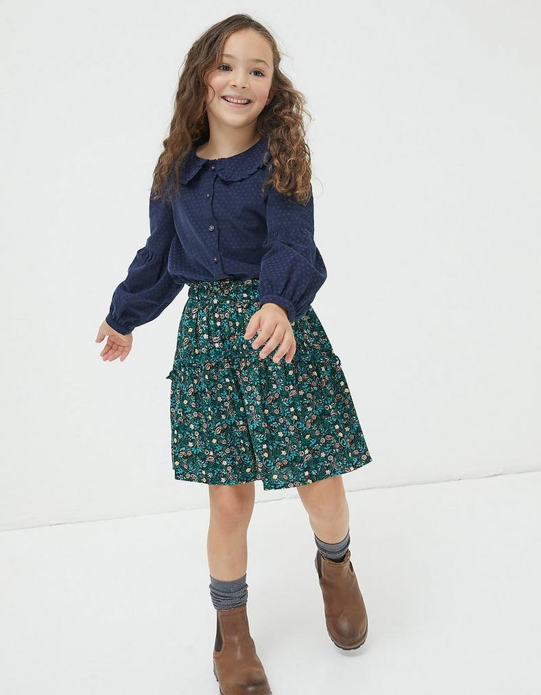 Sia Evergreen Floral Skirt