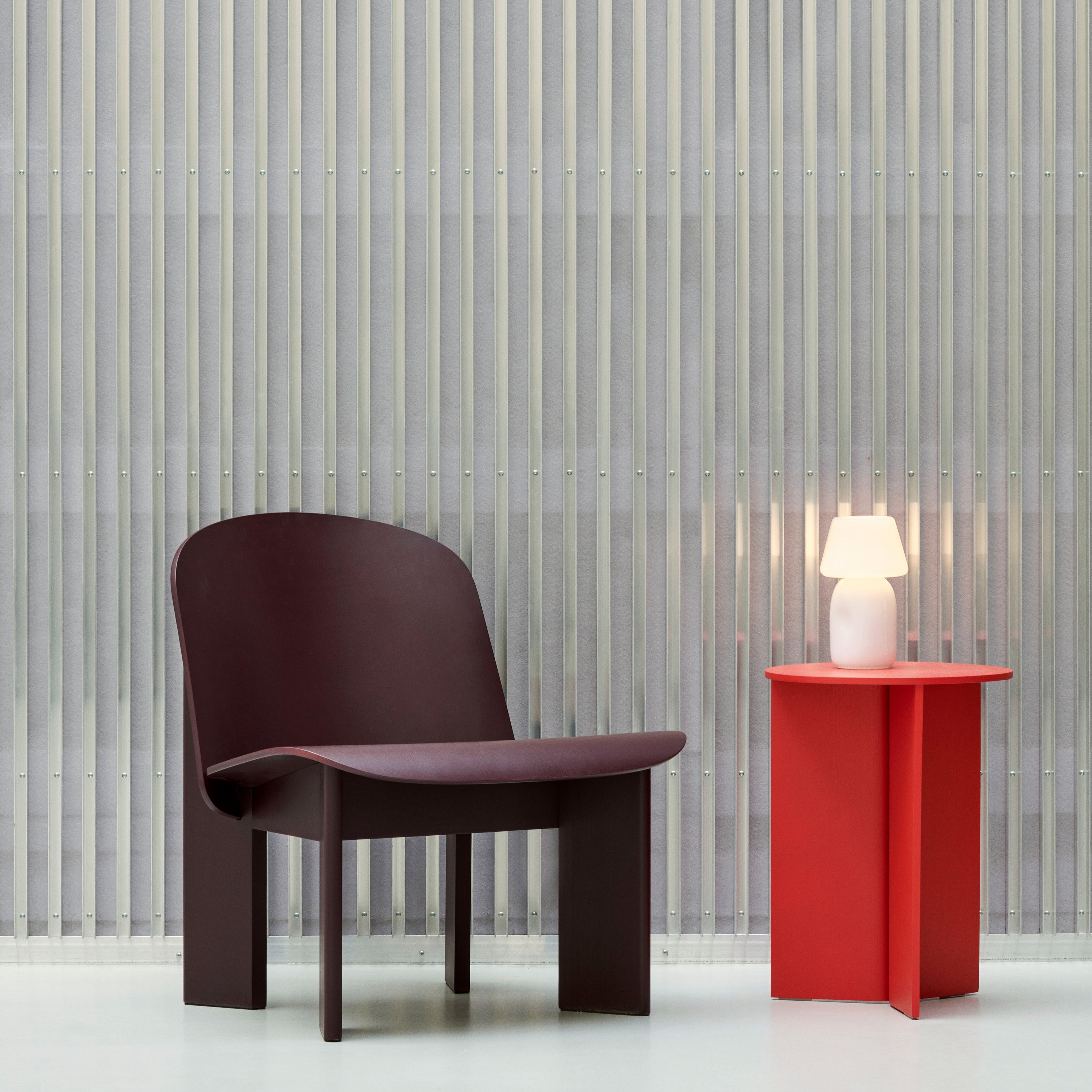 HAY Chisel Fauteuil - Dark Bordeaux
