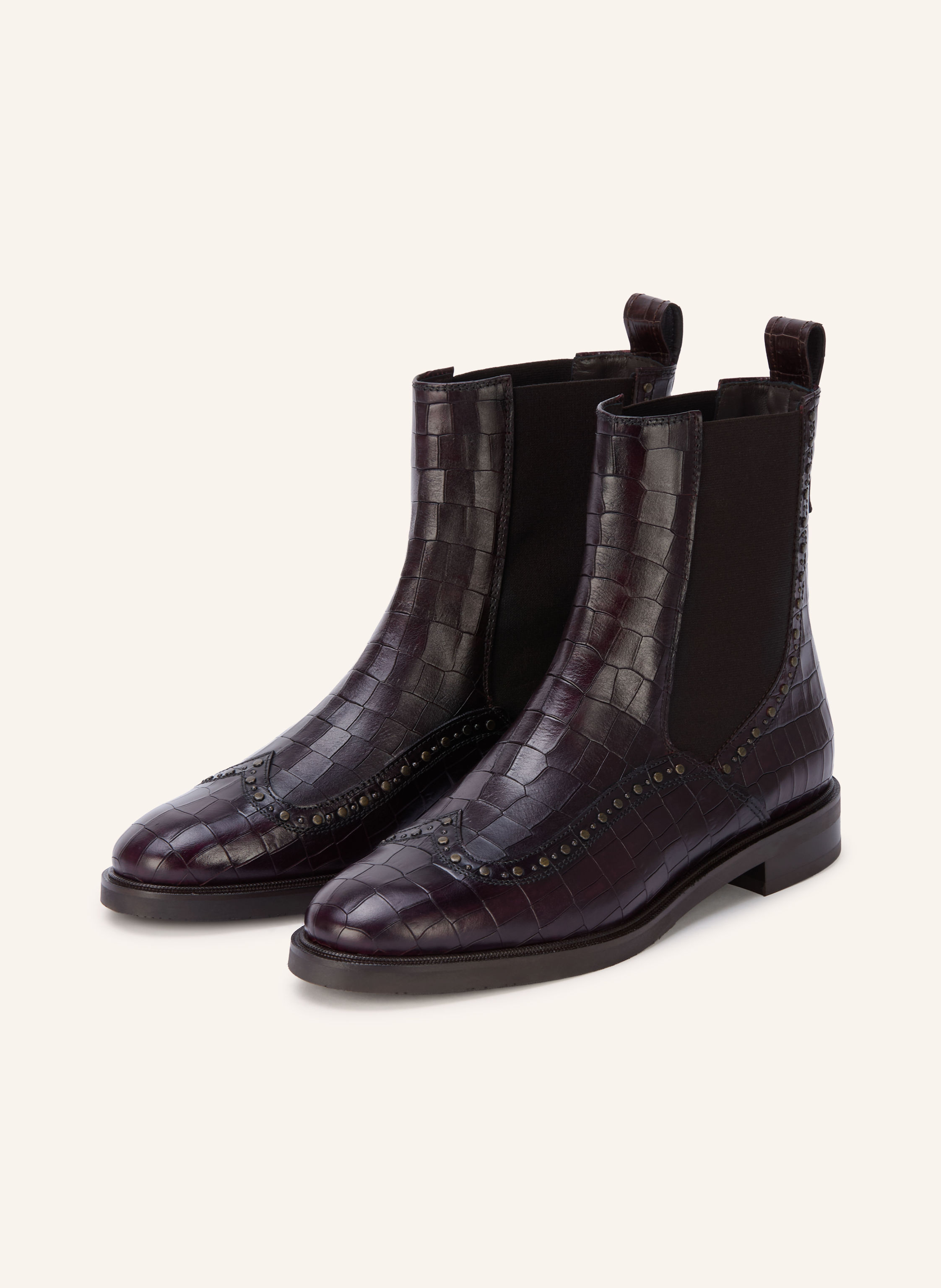 Pertini Chelsea-Boots mit Nieten