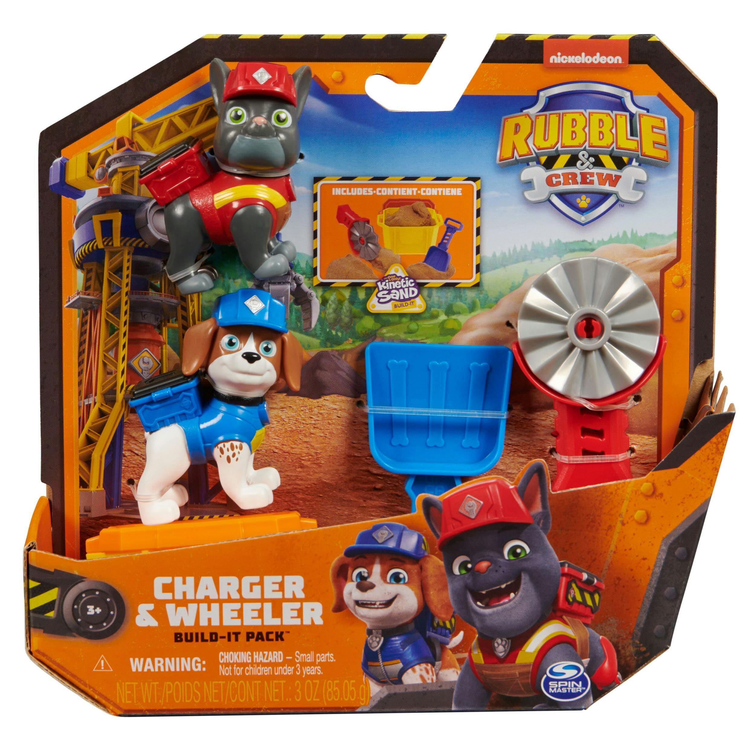 Rubble & Crew - Charger and Wheeler Action Figure, 2-pk