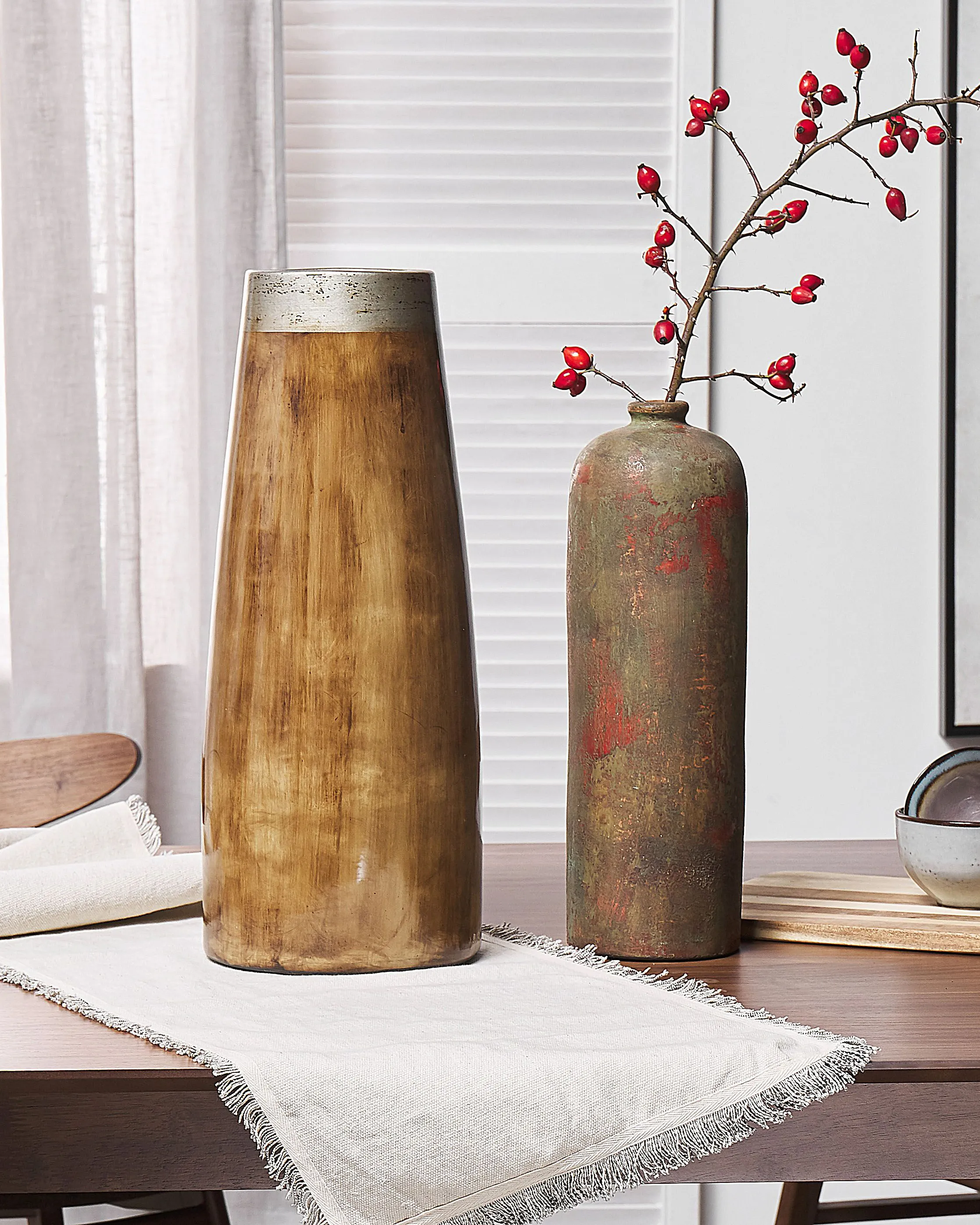 Decorative Vase UBEDA Ceramic 41 cm Green