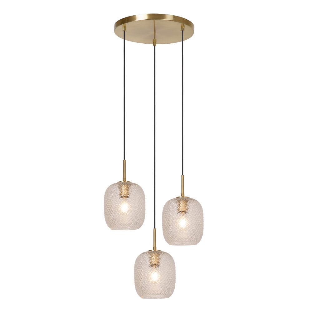 Lucide ALICENT Hanglamp - Mat Goud   Messing