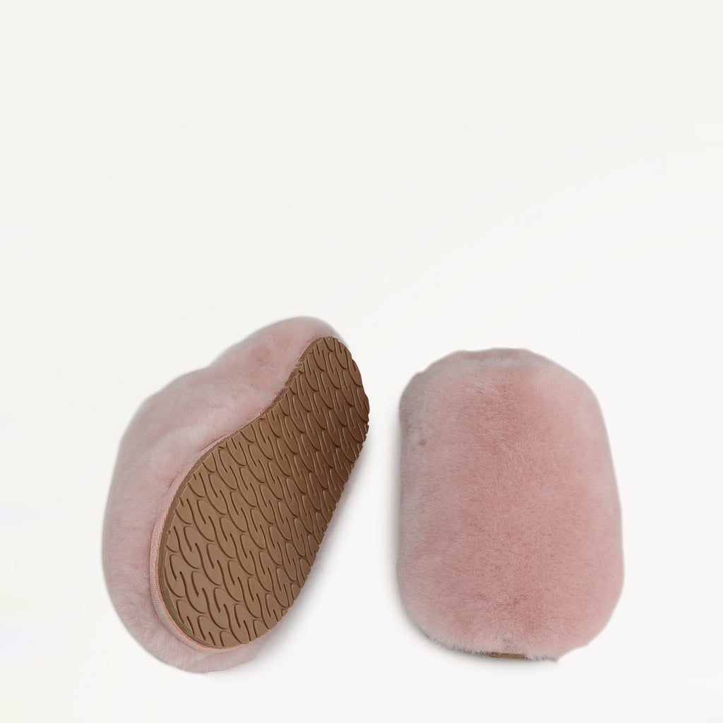 Cloud Street Luxe Shearling Fluff Mule Pink - 112559