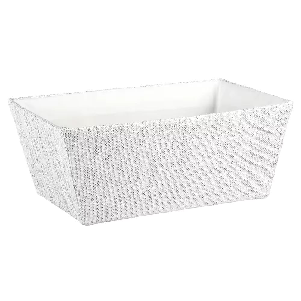 CANVAS Luxe Rectangular Fabric Basket, Assorted Colours, 13 x 9 x 6-in