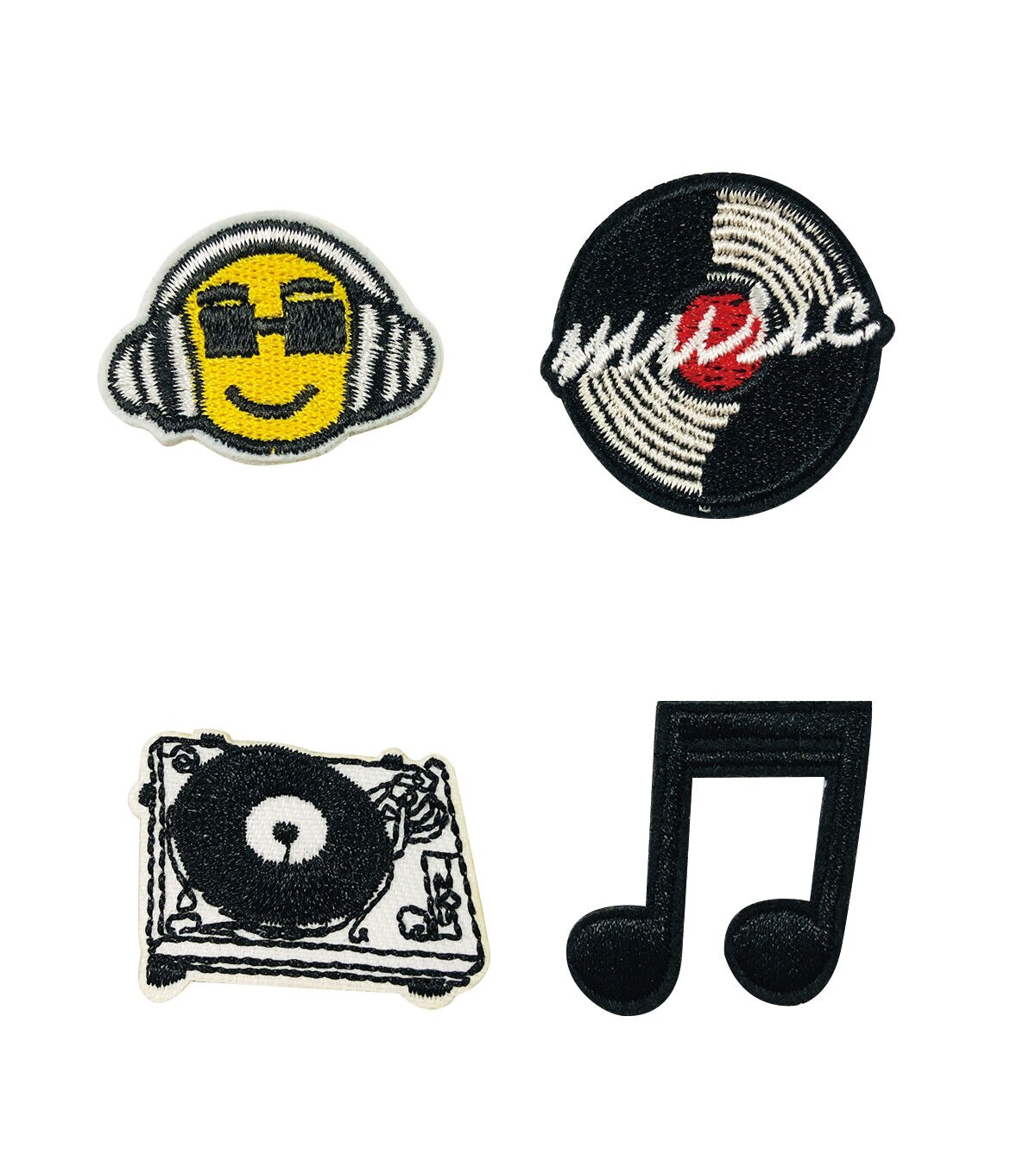4ct Listening to Music Iron On Patches by hildie & jo