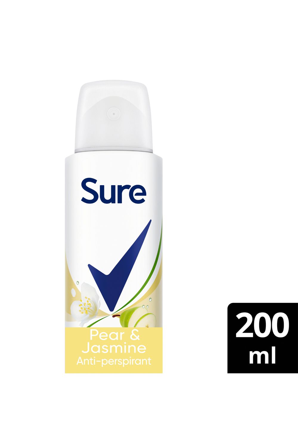 Sure Women 'Deodorant Spray' Pear & Jasmine w/ 48Hrs Protection 200ml, 3pk