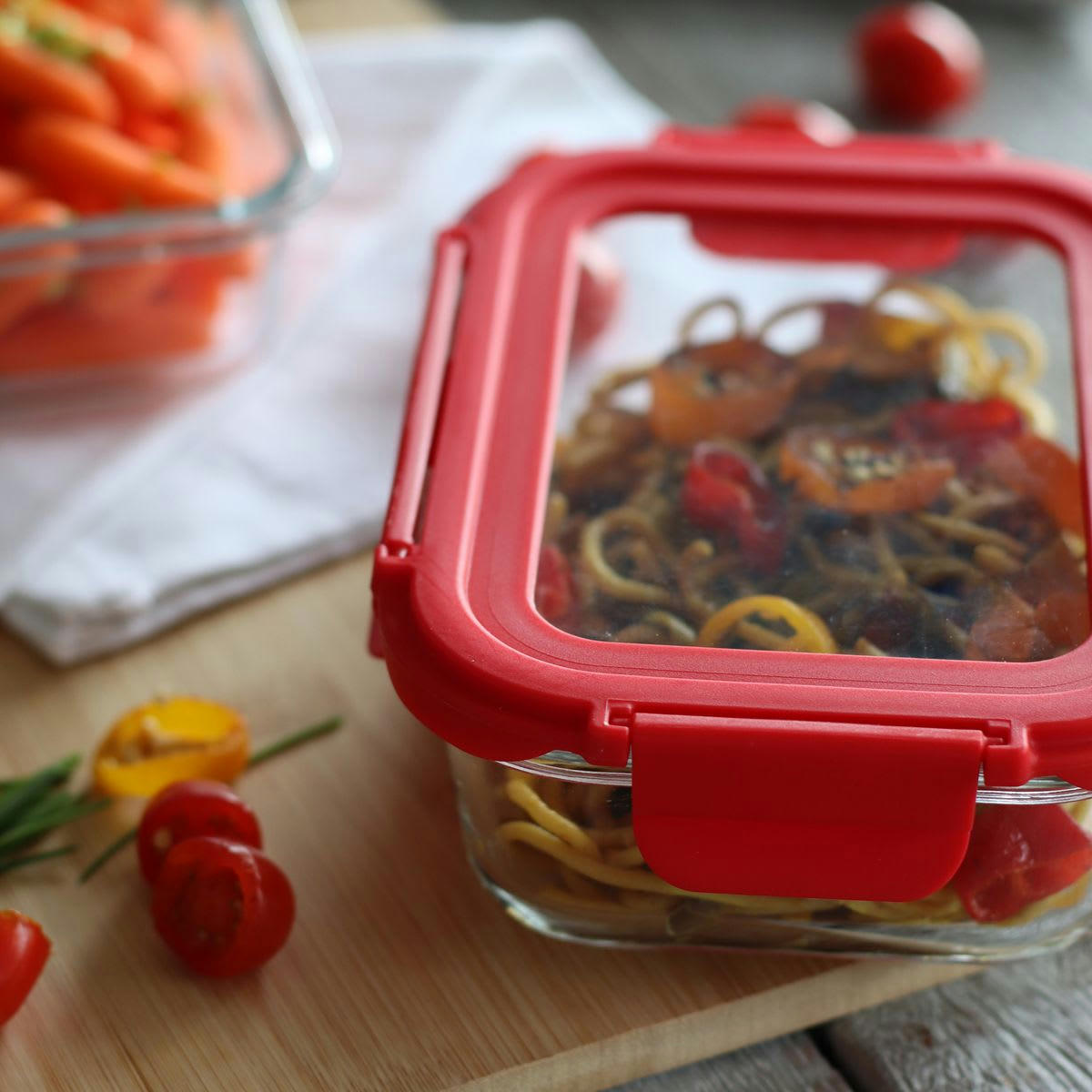 CRISTAL - Boîte hermétique rectangle 1040ml en verre