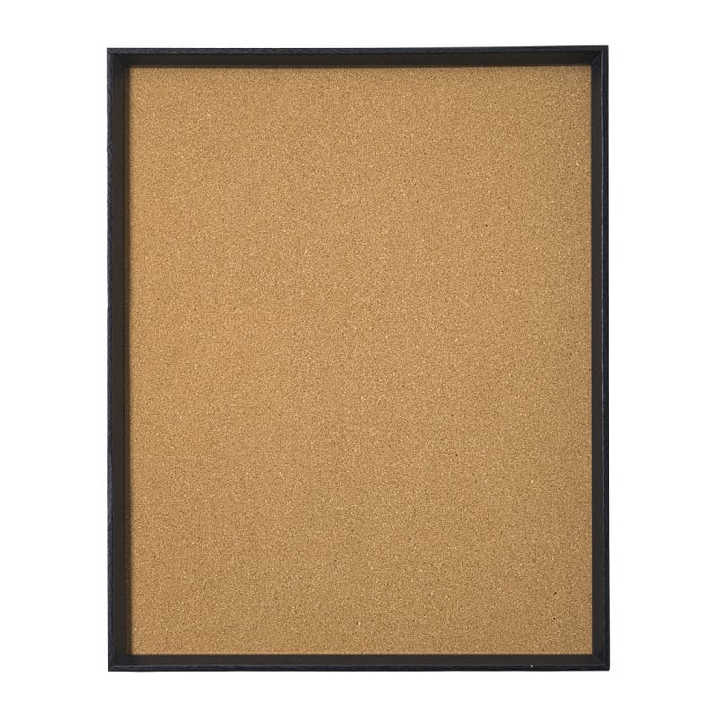 Prikbord - bruin/zwart - 40x30x3 cm