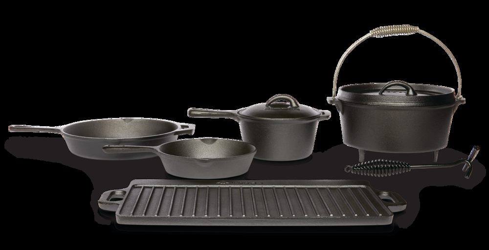 Woods™ Heritage Cast Iron Non-Stick Camping Cook Set