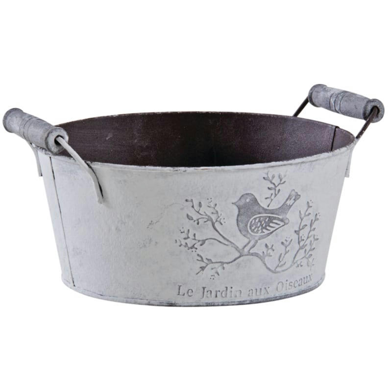 - Corbeille ronde en métal le jardin aux oiseaux