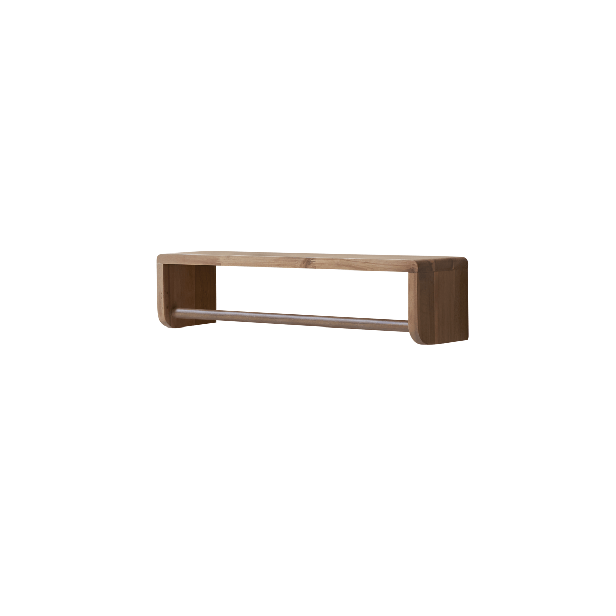 Tikamoon Wandhanddoekrek van massief acaciahout 60 cm - Naturel