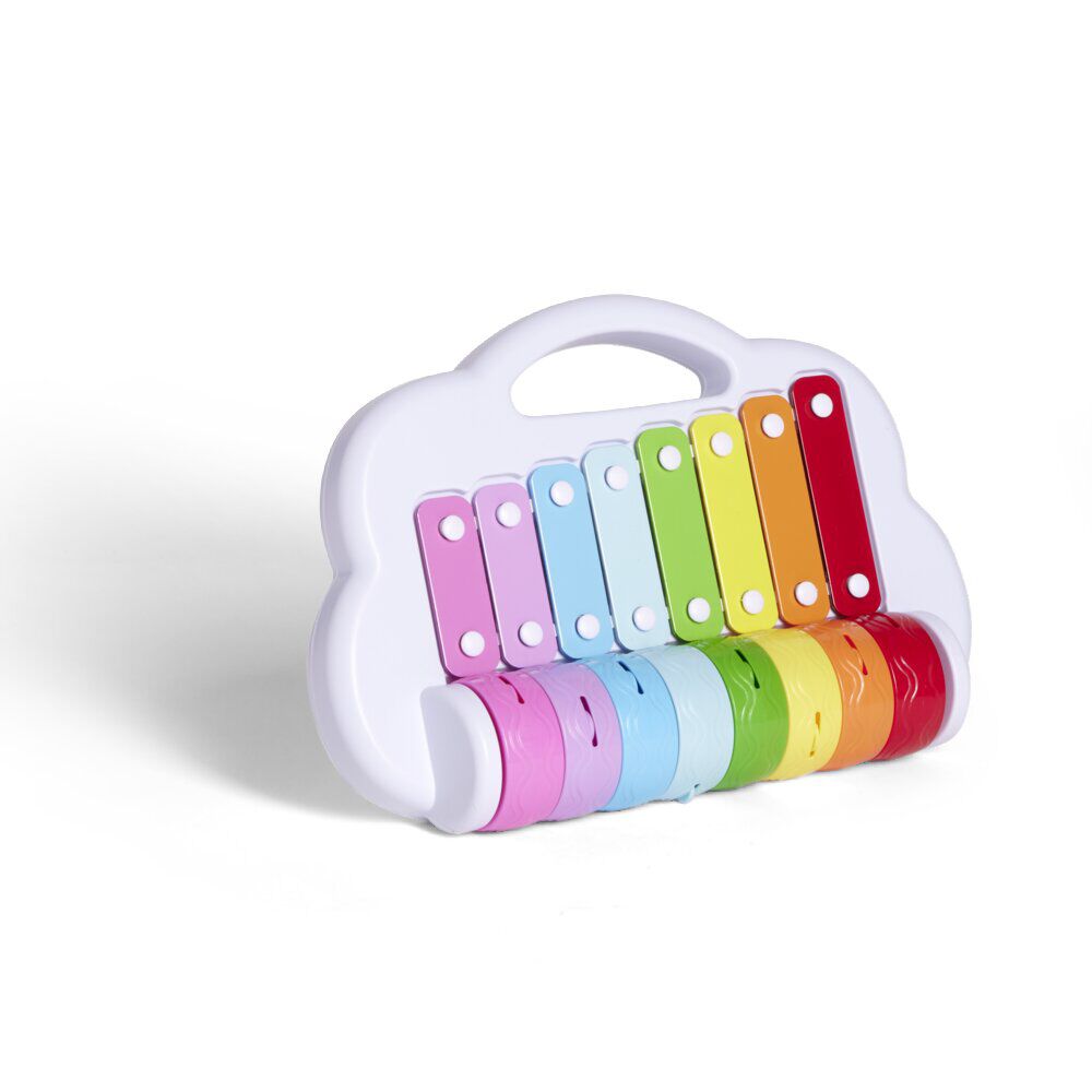Xylophone multicolore métal et plastique 30,5x21,5xép7cm