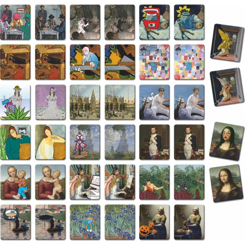 Memospiel 40er-Set Crazy Art Game