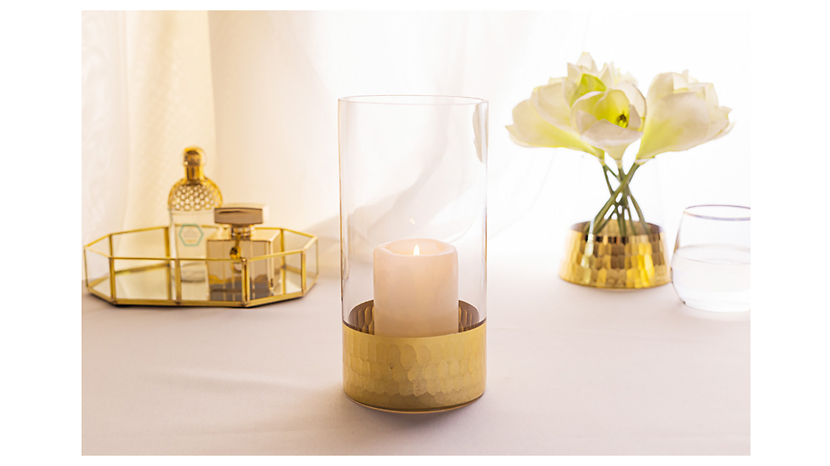 Wazon Golden Hone 20 cm transparentny