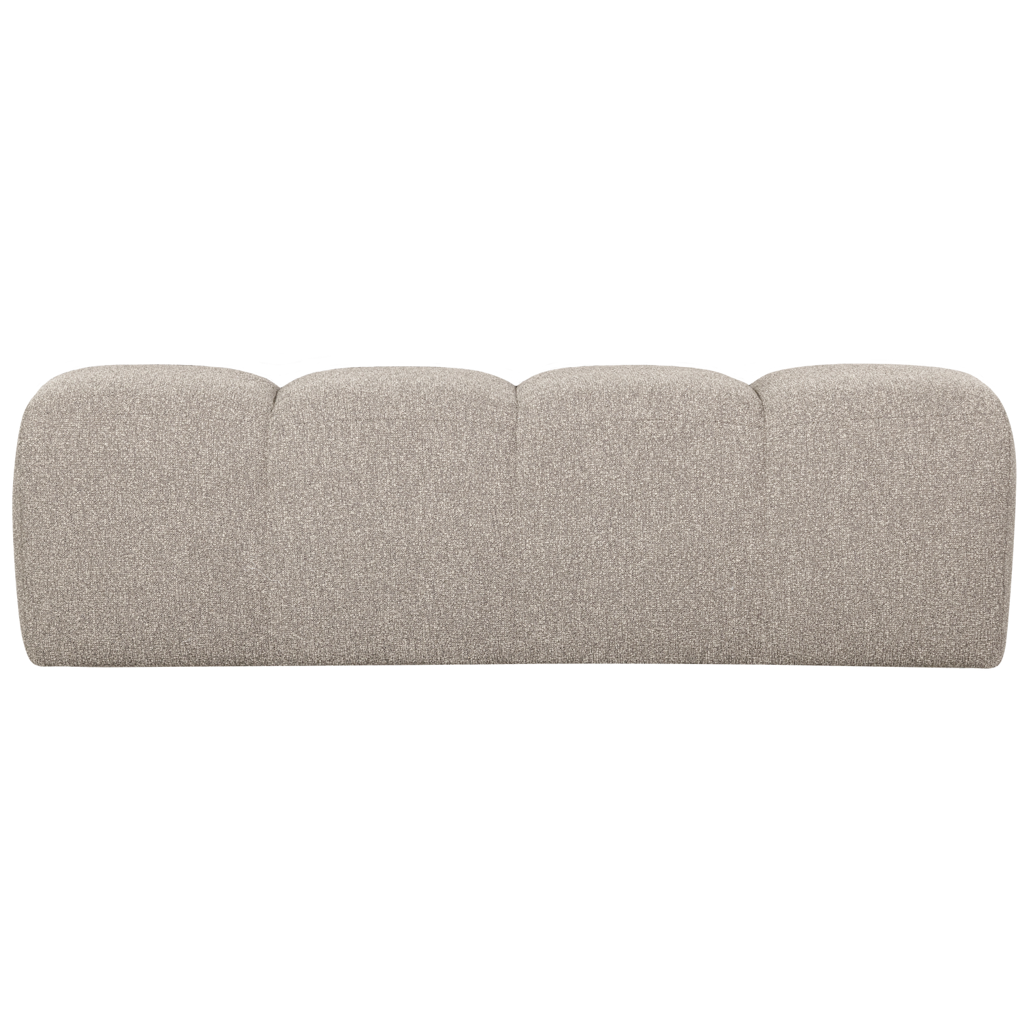 WOOOD eetbankje 164 cm Mojo - Bouclé - Beige Melange - 49x164x45