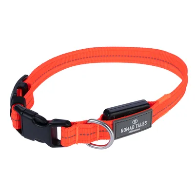 Nomad Tales Spirit USB LED Nylon Collar - Orange