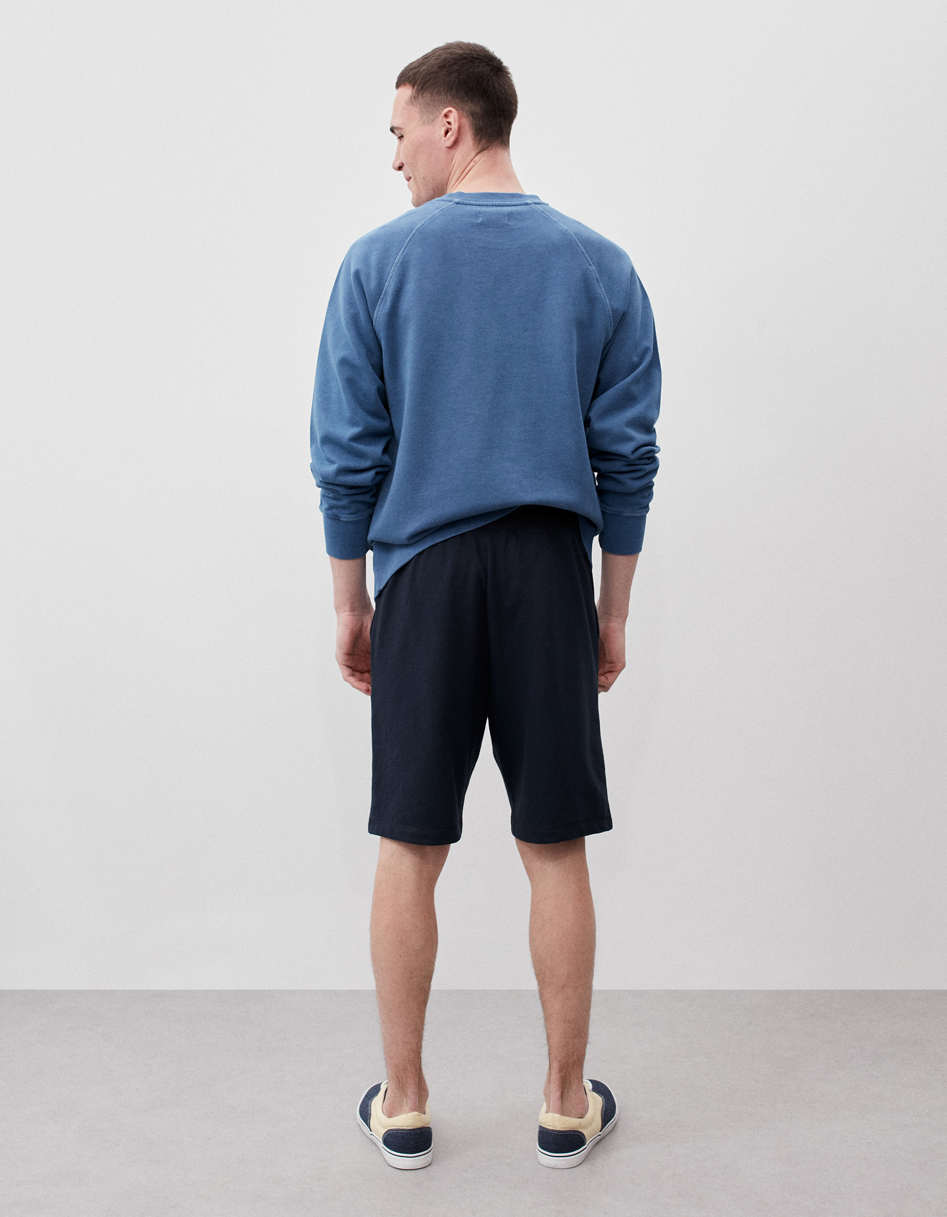 Calções Jogging, Homem, Azul Escuro