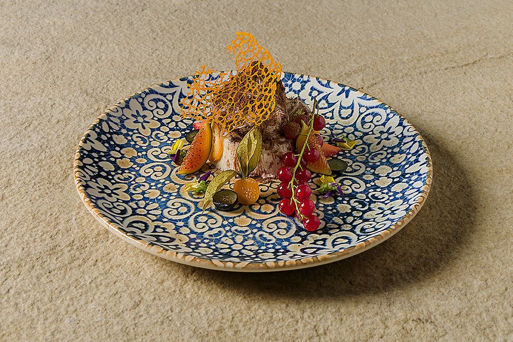 Bonna Gebaksbord - Alhambra - Porselein - 19 cm - set van 6