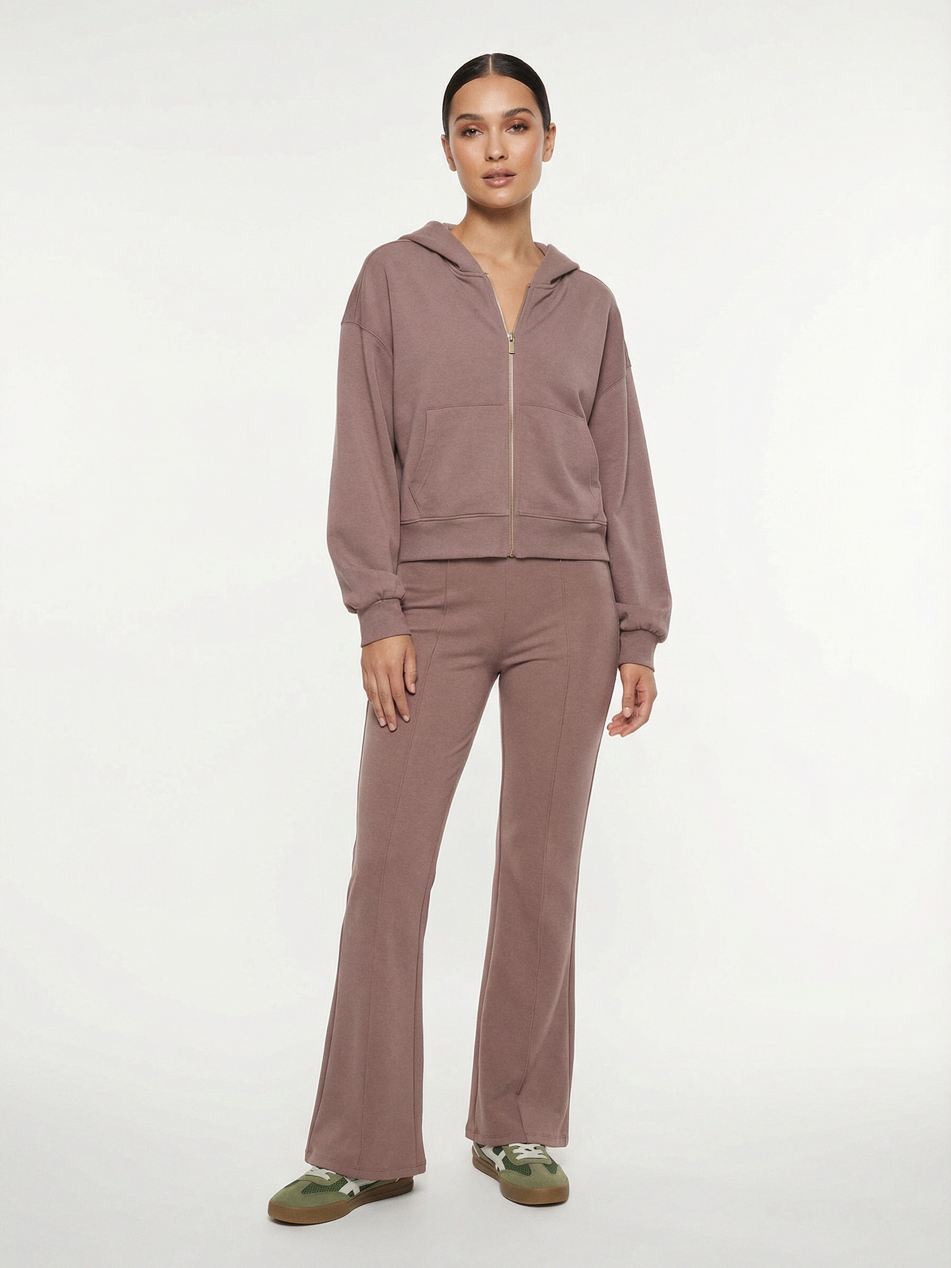 Rozpinana bluza soft touch z domieszką wiskozy