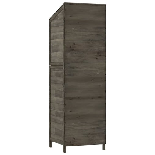 NNEVL Garden Shed Anthracite 55x52x174.5 cm Solid Wood Fir