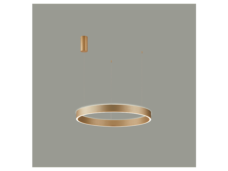 Lampa wisząca Brasco Up Down LED ze zmienną barwą światła złota