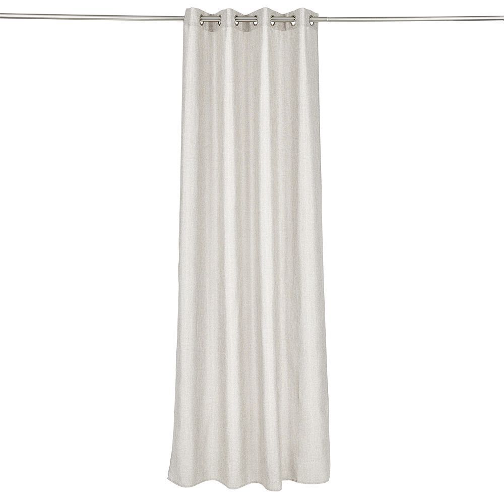 Rideau polyester chiné 140x260cm taupe