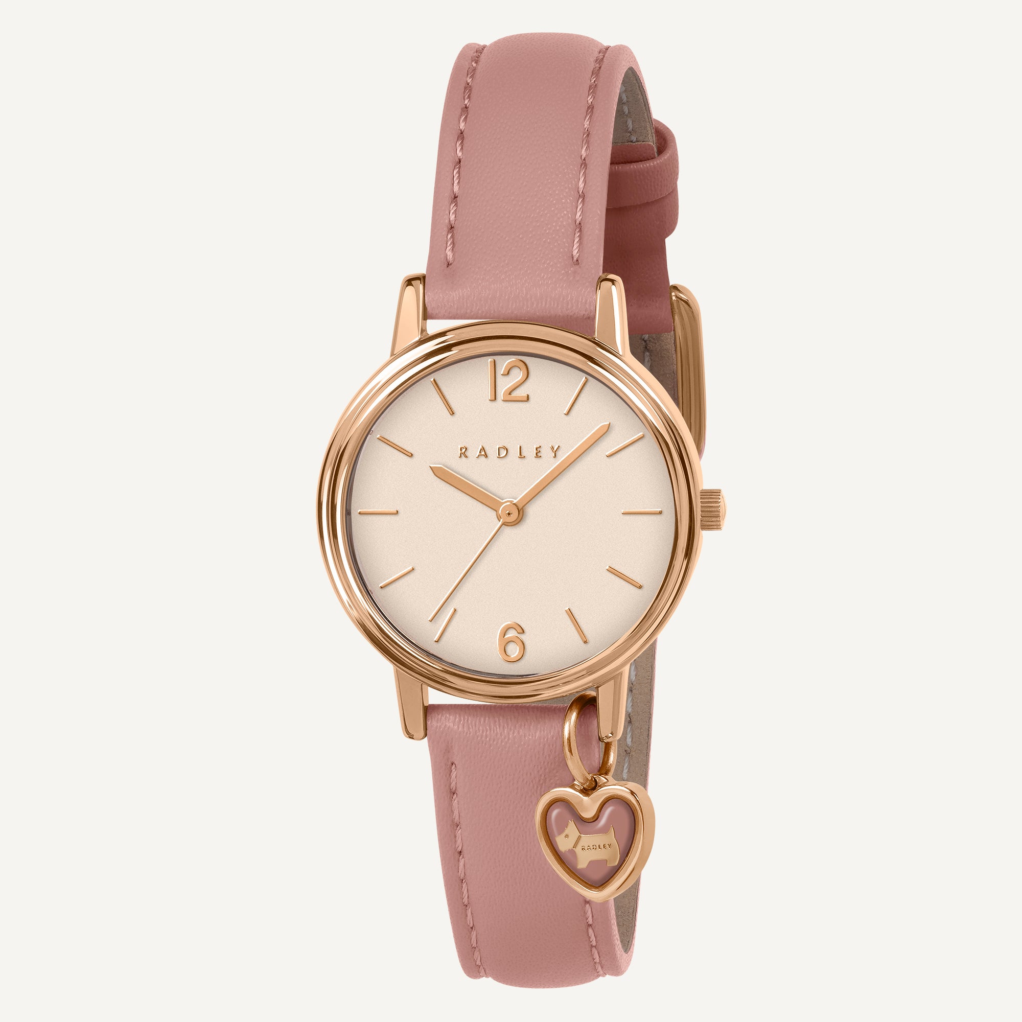 Maldon Mews - 26MM Leather Strap Watch With Charm