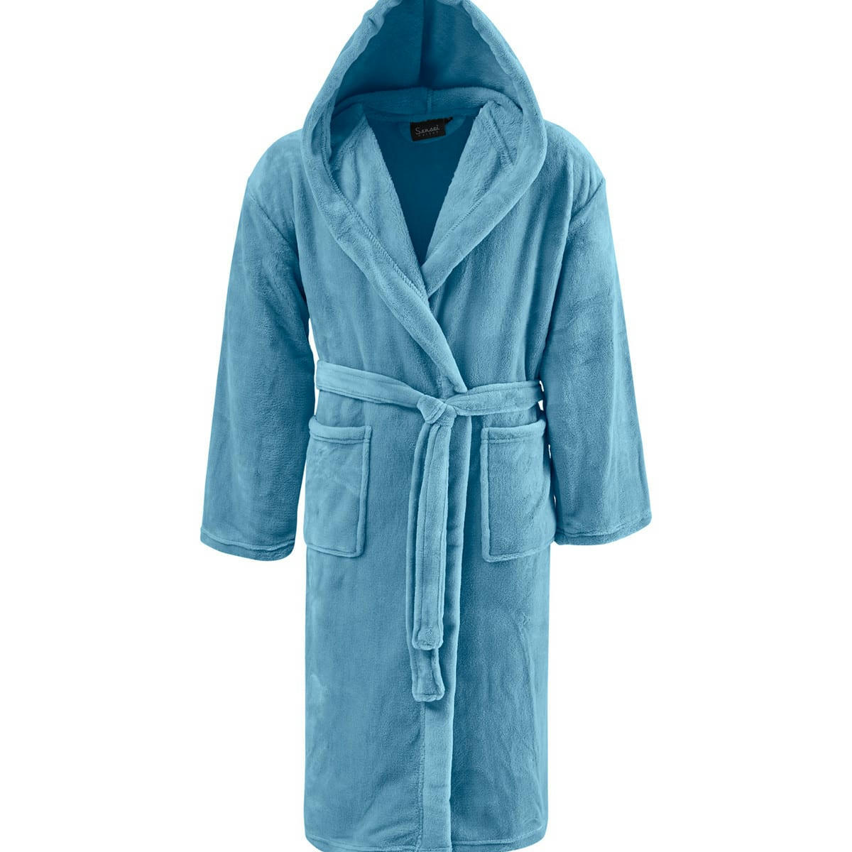 KAPRA - Peignoir polaire mixte à capuche  cobalt XL