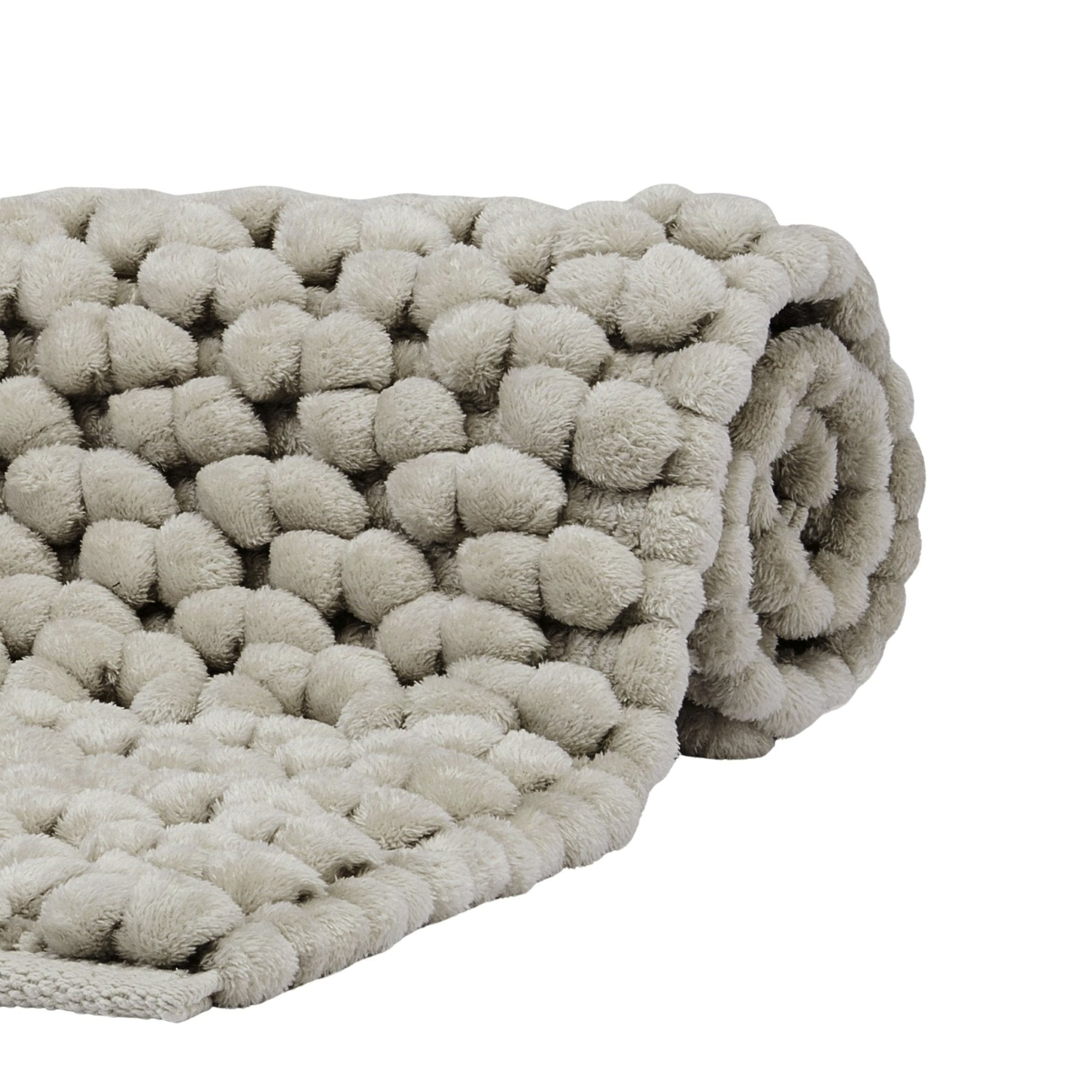 Nomad Badmat Greige   70 x 120 cm   Grijs   Beige   Katoen   Polyester