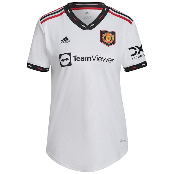 Diogo Dalot Manchester United adidas Women's 2022/23 Away Replica Player Jersey - White