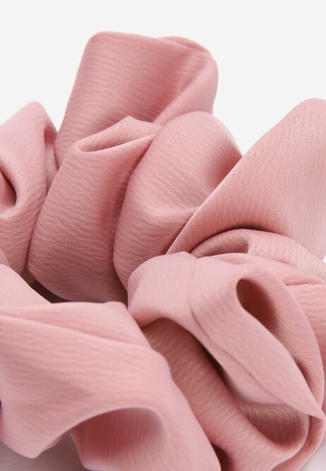 Womens Pink Extra Large Satin Scrunchie