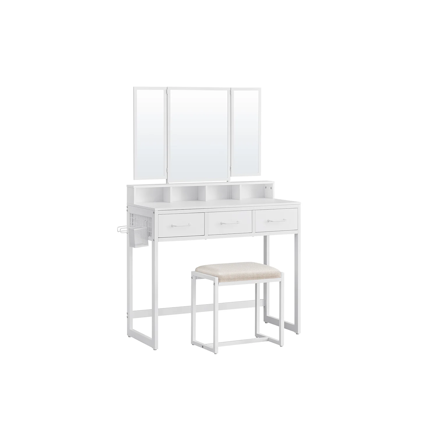 Table de maquillage avec tabouret