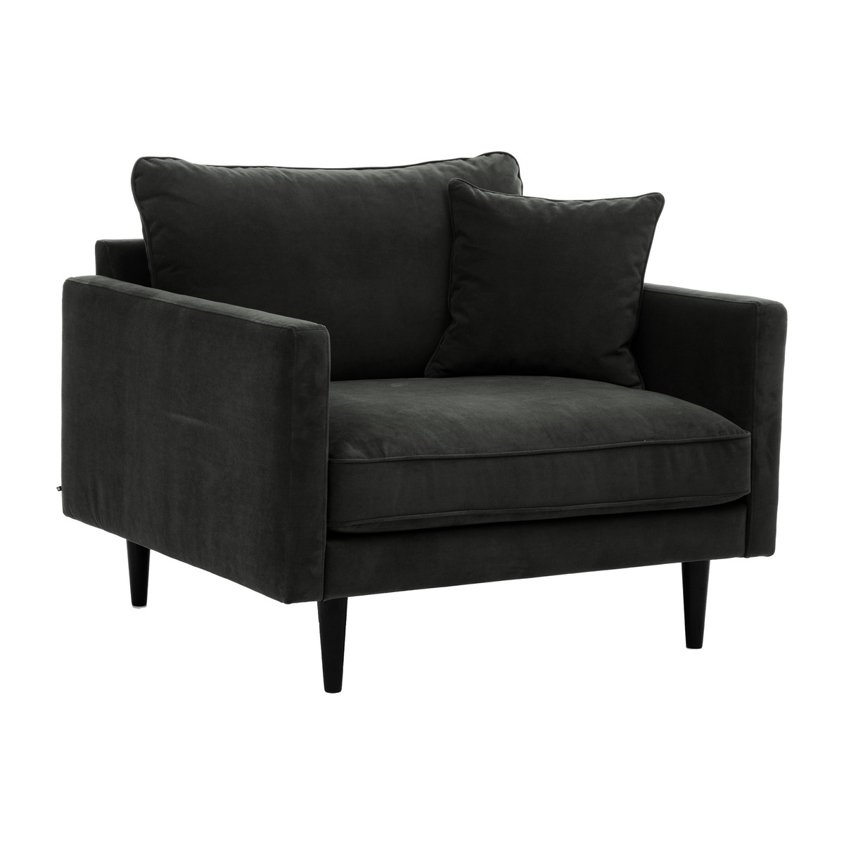 Armchair XL "Candice" Velvet, Khaki green