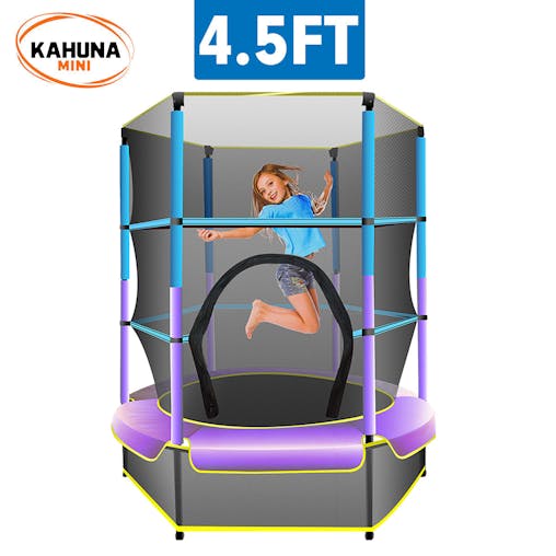 NNEDPE Kahuna Mini 4.5ft Trampoline Blue Purple