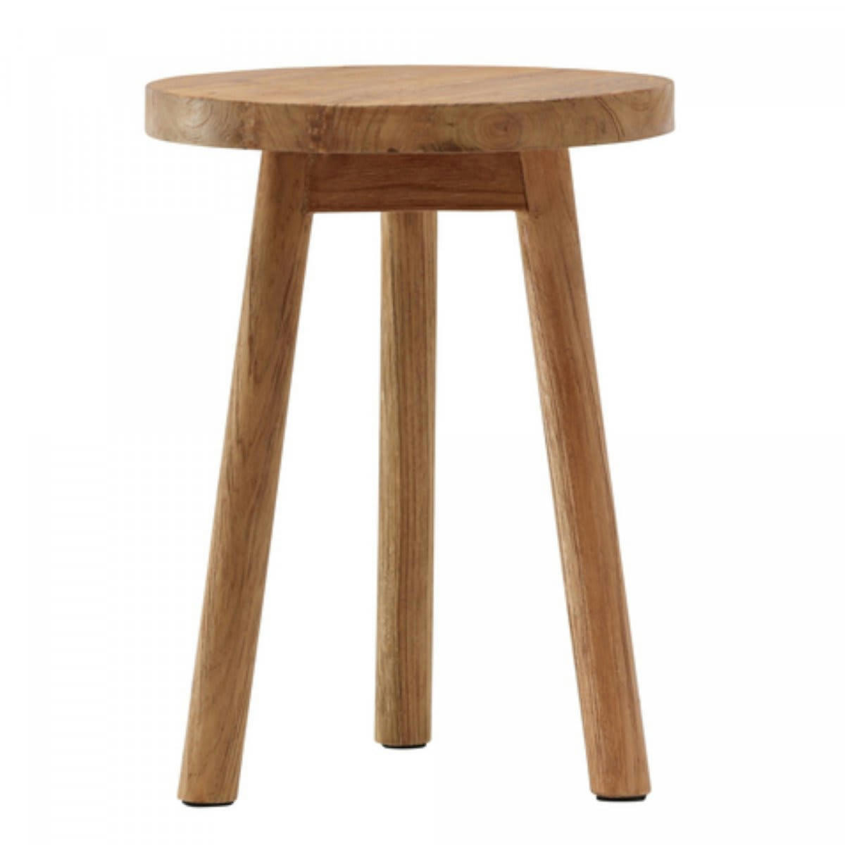 BERNY - Tabouret rond moderne en bois