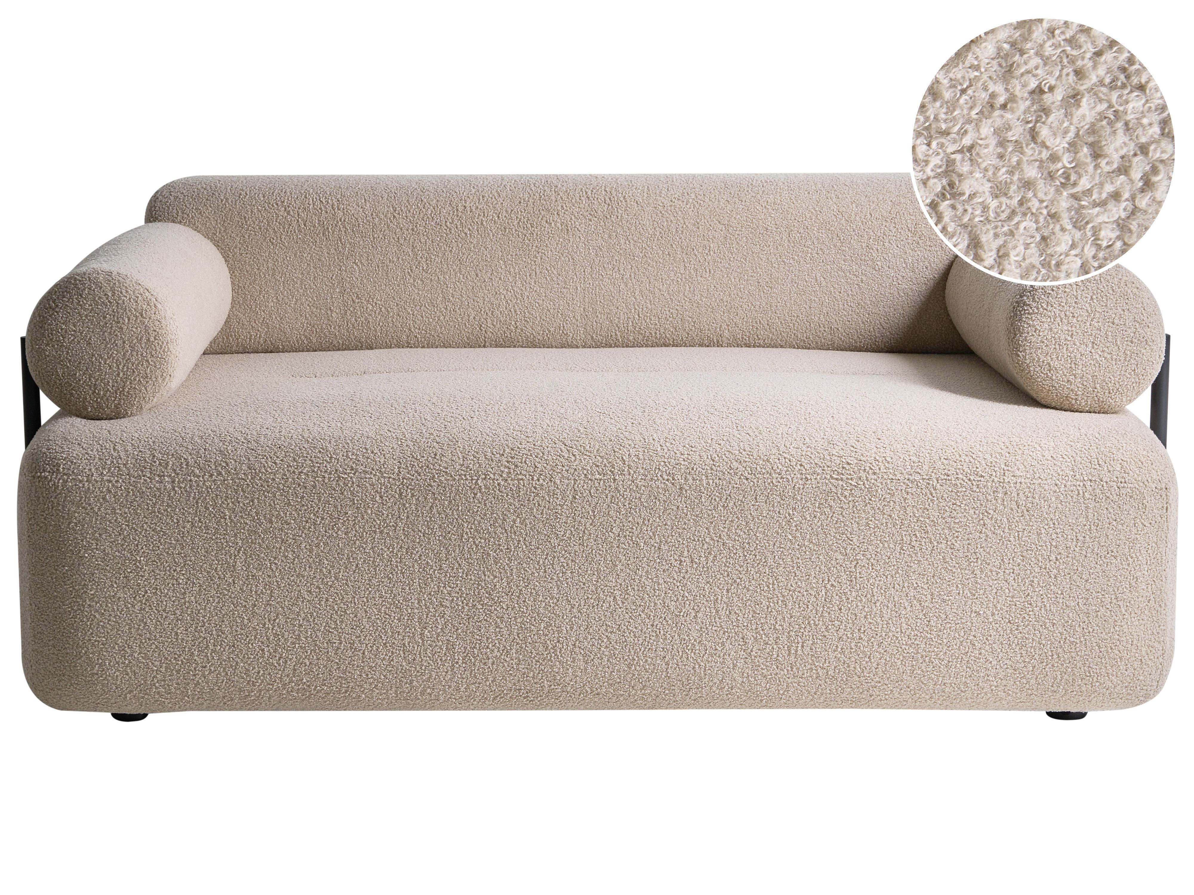 Sofa 2 Seater ELVA Boucle Beige