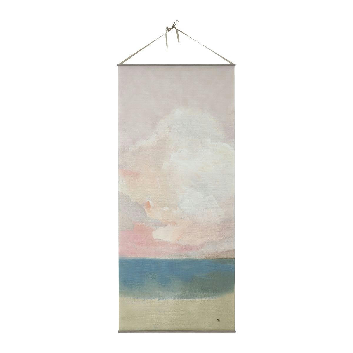 - Toile trompe-l'œil Coucher de Soleil 90x200cm
