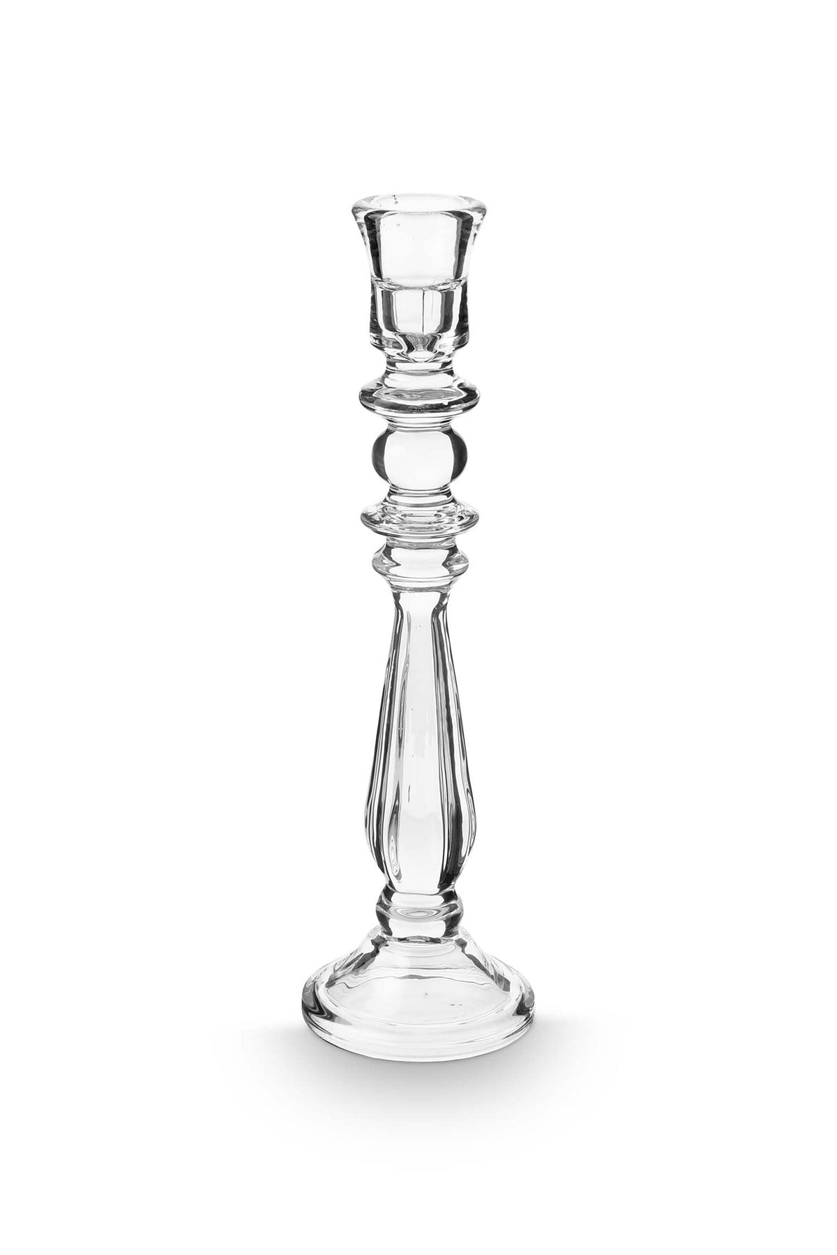 vtwonen Kandelaar - Glas - Transparant - 10x35cm
