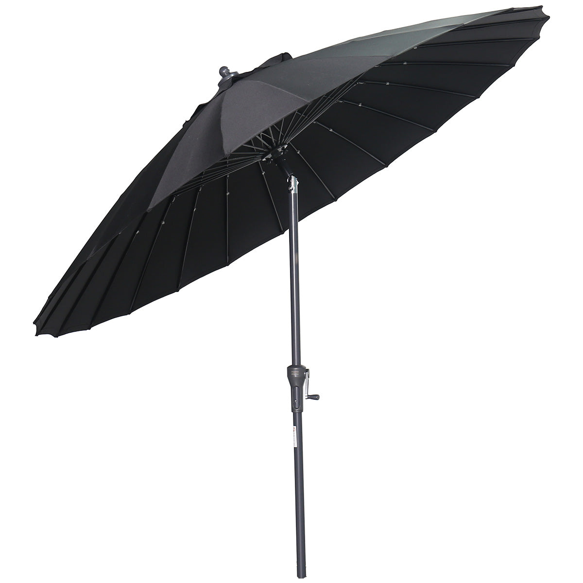 Manilla parasol - Ø250 cm - carbon black - zwart