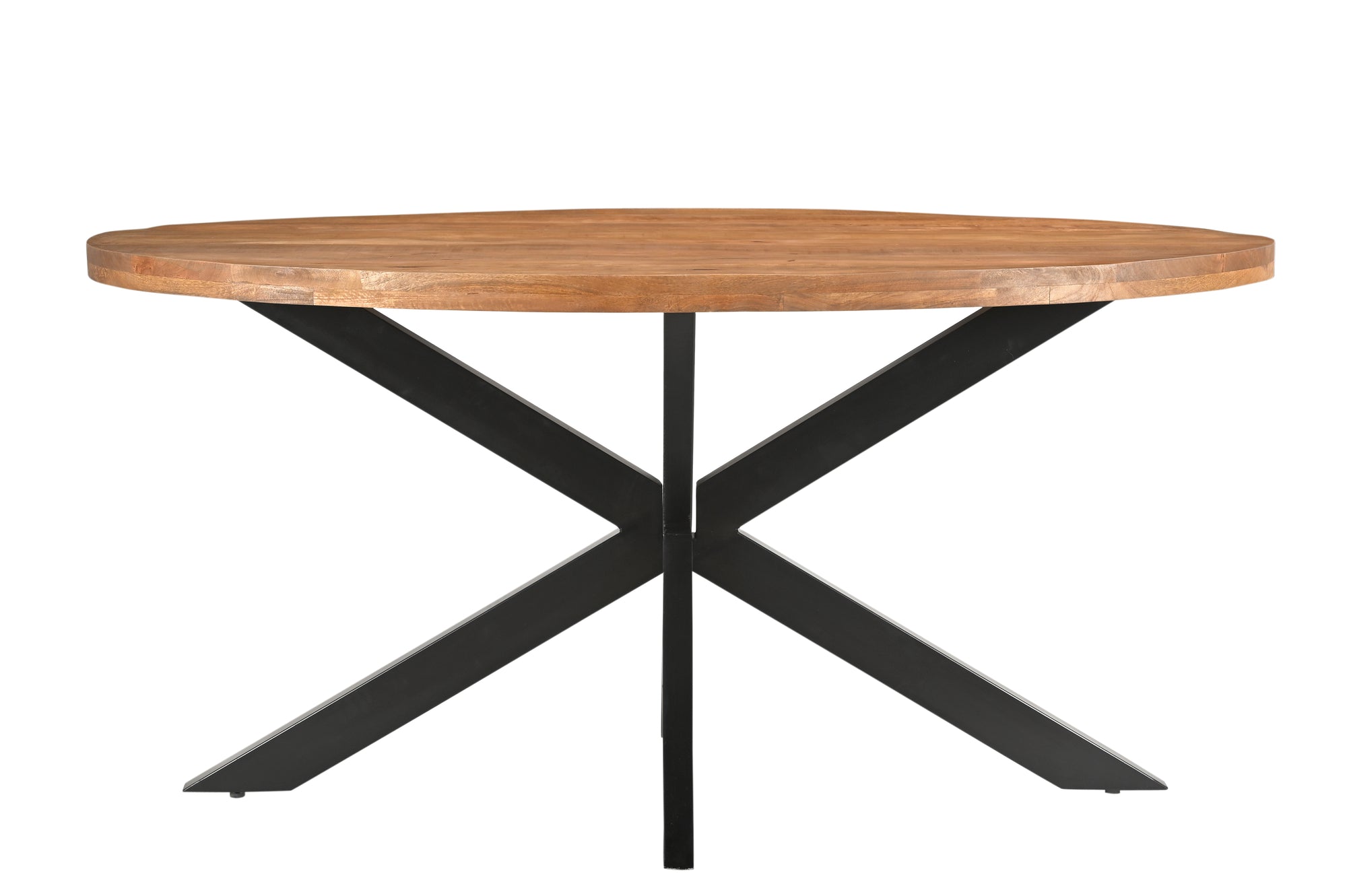 Livingfurn eetkamertafel Rocky Oval - 180 cm - mangohout