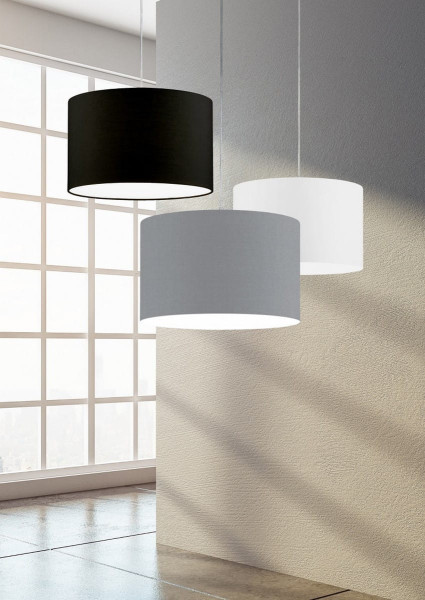 Lampa wisząca srebrno-szara HOTEL 1xE27x60W wym: 150x40x40 cm Trio