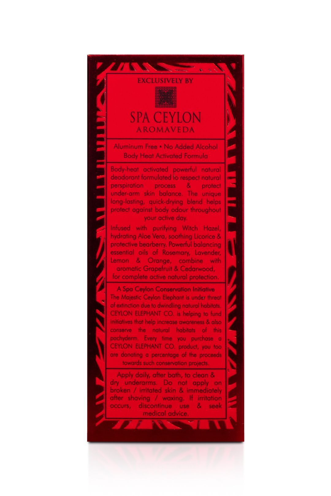 Spa Ceylon Forest Energy - Ceylon Elephant - Active Natural Deodorant For Men
